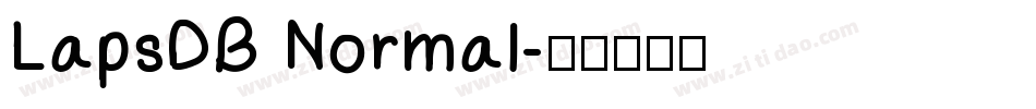 LapsDB Normal字体转换